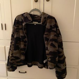 Camo Sherpa Jacket
